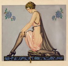 Illustration for the Holeproof Hosiery Company brochure, 1922. Creator: Phillips, Coles (1880-1927).