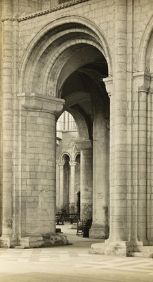 Ely Cathedral: Nave into North Transept, 1891. Creator: Frederick Henry Evans.