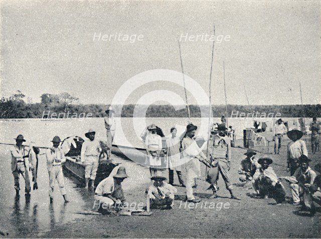 'Pesca no Rio Grande', 1895. Artist: Francisco Henszler.