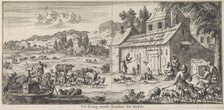 Shepherds give up a tenth of their flock, 1683. Creator: Luyken, Jan (Johannes) (1649-1712).