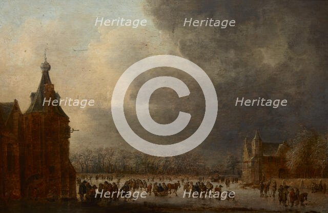 At the Rink, before 1636. Creator: Jan van Goyen.