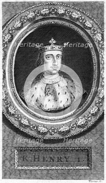 Henry I, King of England.Artist: George Vertue