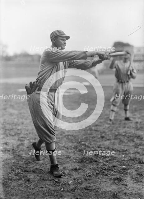 Amos Strunk, Philadelphia Al (Baseball), 1913. Creator: Harris & Ewing.