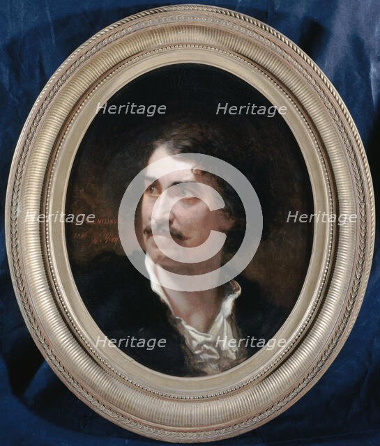 Portrait of Étienne Mélingue (1808-1875), actor and sculptor, 1856. Creator: Adolphe Yvon.