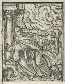 The Dance of Death: The Mendicant Friar; The Nun. Creator: Hans Holbein (German, 1497/98-1543).