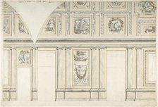 Design for the Interior of a Gallery of a Palace, 1760-97. Creator: Leonardo Marini.
