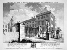 'A Perspective View of the Foundling Hospital with Emblematic Figures', 1749. Artist: Charles Grignion