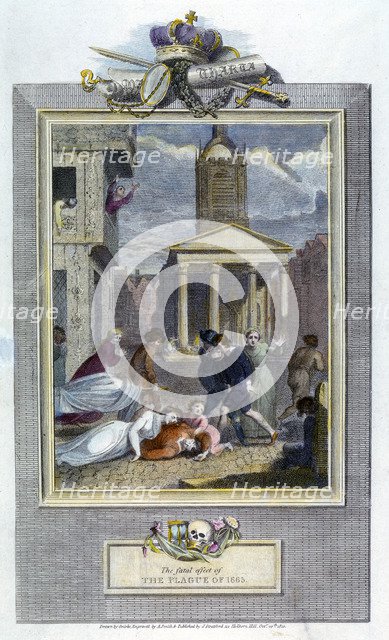 Plague of London, 1665 (1810). Artist: Unknown
