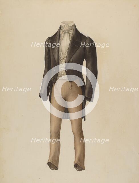 Man's Suit, 1935/1942. Creator: Henry De Wolfe.