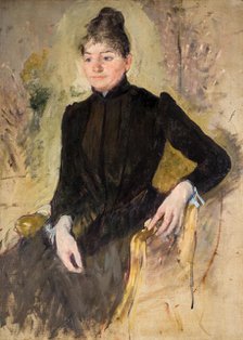 Portrait of a Woman, 1881-83. Creator: Mary Cassatt.