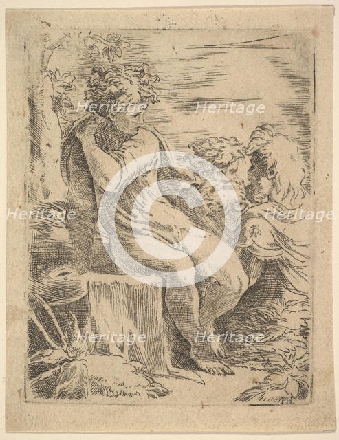 Youth with two old Men, 16th century. Creator: Unknown.