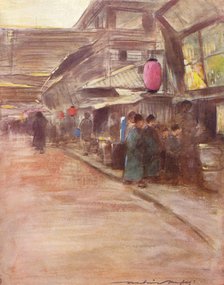 'Apricot-Blossom Street', c1887 (1901). Artist: Mortimer L Menpes.