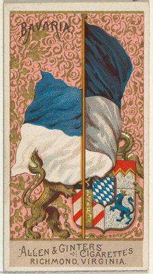 Bavaria, from Flags of All Nations, Series 2 (N10) for Allen & Ginter Cigarettes Brands, 1890 Creator: Allen & Ginter.