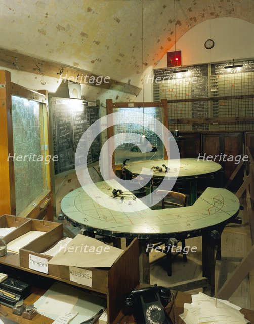 Anti-aircraft Control Room in Hellfire Corner, Dover Castle, Kent, 2001. Artist: Unknown