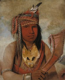 I-an-be-w'ah-dick, Male Caribou, a Brave, 1836. Creator: George Catlin.