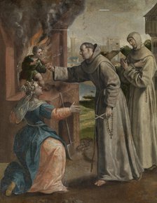 Saint Didacus Saves a Boy From the Oven, c1560-1600. Creator: Martin de Vos.