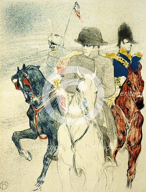 'The History of Napoleon I' (rejected design of a poster to the book), 1895.  Artist: Henri de Toulouse-Lautrec