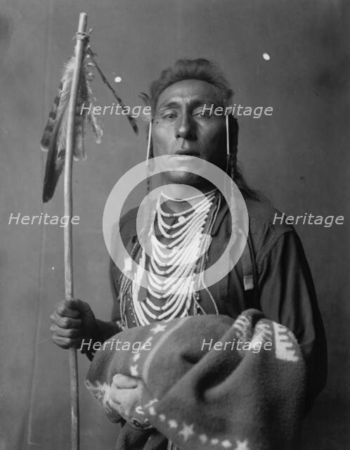 Tries His Knee, c1908. Creator: Edward Sheriff Curtis.