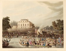 Arrival at Brandenburg House of the Watermen, etc with an Address to the Queen on the 3rd October 18 Creator: English School (19th Century).