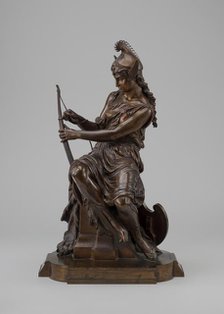 Amazon Preparing for Battle (Queen Antiope or Hippolyta?), or Armed Venus, model c. 1860/1872. Creator: Pierre Eugene Emile Hebert.