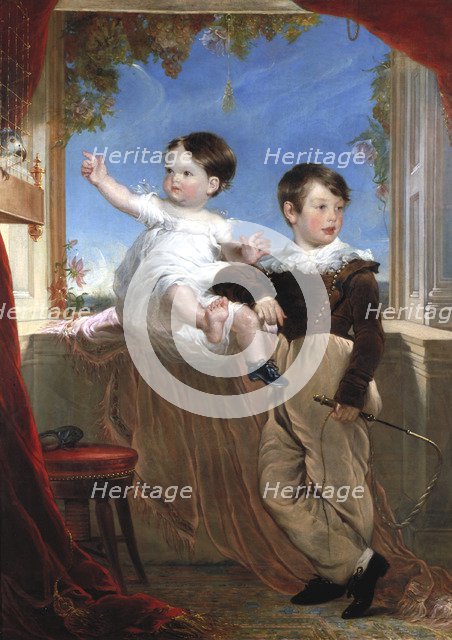 'John Strange Williams and Sarah Ann Williams', 1830.                                         Artist: John Richard Wildman