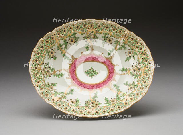 Pierced Dish, Worcester, c. 1775. Creator: Royal Worcester.