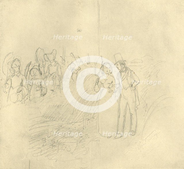 'Institutsspaziergang', mid-late 19th century, (c1924).  Creator: Carl Spitzweg.