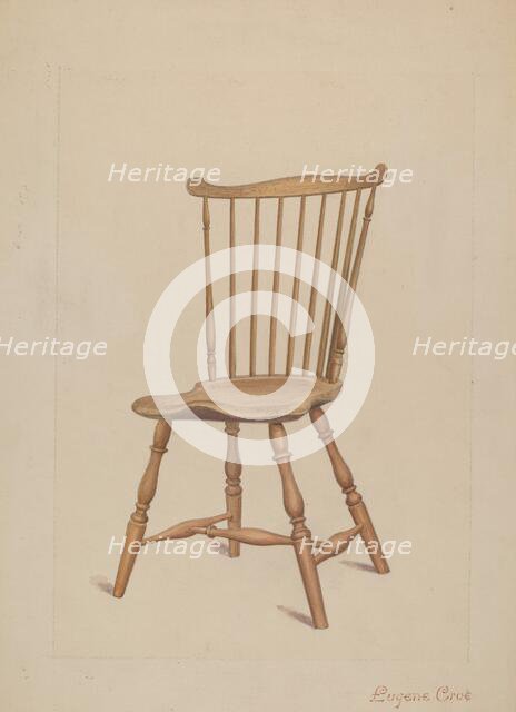 Windsor Chair, c. 1936. Creator: Eugene Croe.