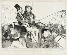 (Bertrand), Dis donc, s'ils allaient nous faire.., 1838. Creator: Honore Daumier.