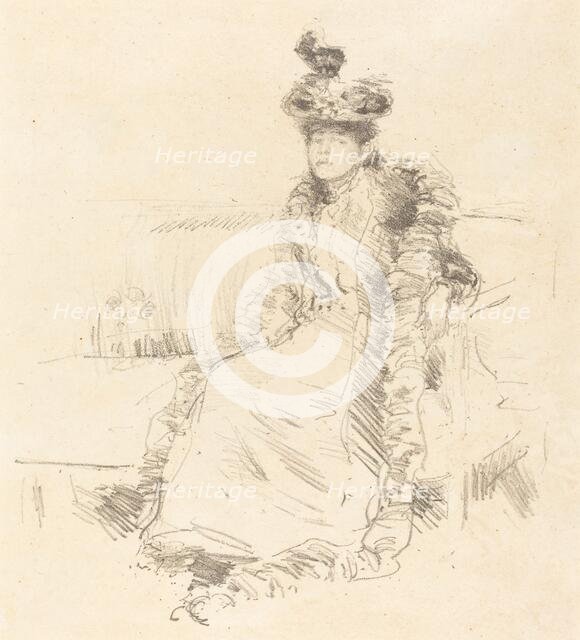 A Lady Seated, 1893. Creator: James Abbott McNeill Whistler.