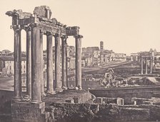 Veduta del Foro Romano, 1848-52. Creator: Eugène Constant.