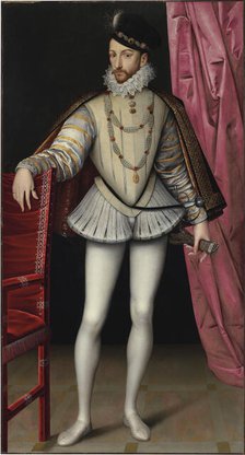 Portrait of King Charles IX of France (1550-1574), c. 1570. Creator: Clouet, François (1510-1572).