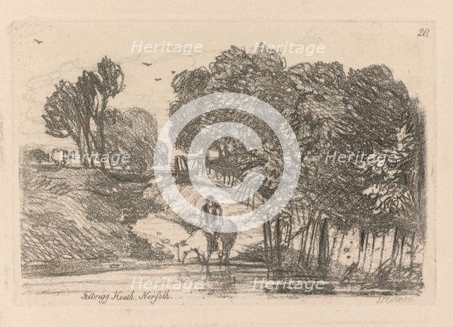 Liber Studiorum: Plate 20, Felbrigg Heath, Norfolk, 1838. Creator: John Sell Cotman (British, 1782-1842).