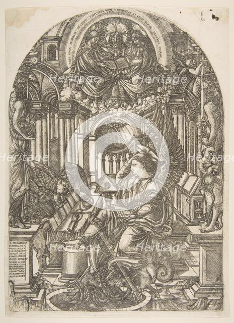 The Revelation of Saint John the Evangelist, from the Apocalypse.n.d. Creator: Jean Duvet.