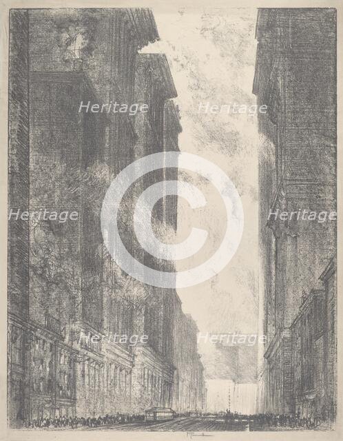 Fourth Avenue, 1910. Creator: Joseph Pennell.