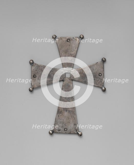 Silver Cross, Byzantine, 500-700. Creator: Unknown.