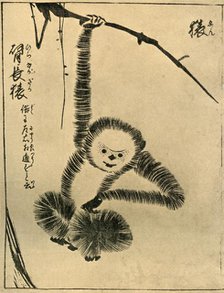 Monkey, 1720, (1924).  Creator: Tachibana Morikuni.
