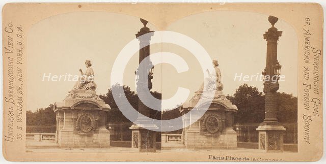 Place de la Concorde, Paris, 1860s. Creator: Unknown.
