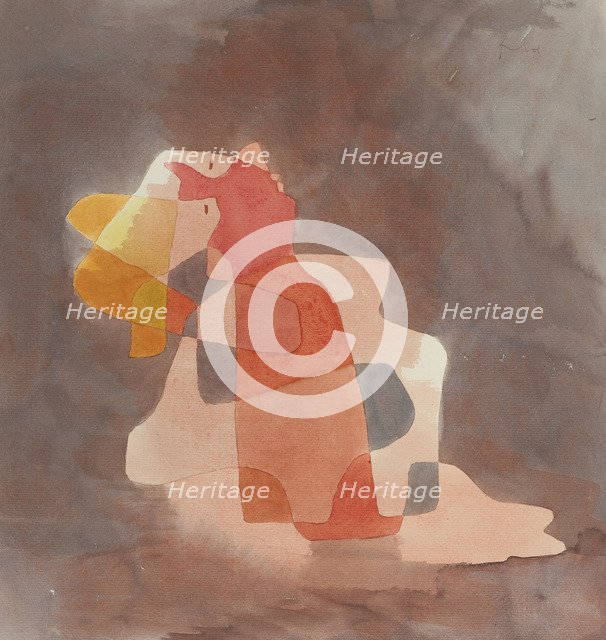 Woman Leaning Back, 1929. Artist: Klee, Paul (1879-1940)