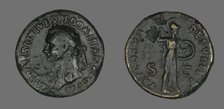 Sestertius (Coin) Portraying Emperor Domitian, 81. Creator: Unknown.