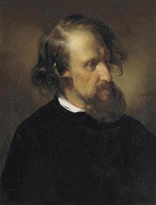 The Painter Josef Kriehuber, 1853. Creator: Friedrich von Amerling.