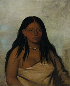 Shé-de-ah, Wild Sage, a Wichita Woman, 1834. Creator: George Catlin.