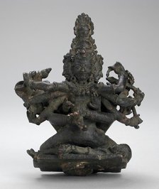 The Hindu God Shiva Shrikantha in Union with His Consort, Guhyakali, 11th-12th century. Creator: Unknown.