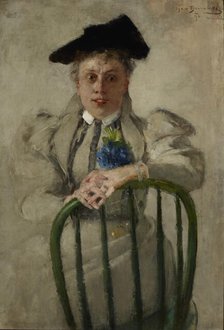 Portrait of Irena Zbigniewicz née Serda, 1896. Creator: Olga Boznanska.