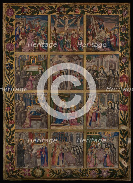 Illuminated Leaf with the Profession of Clarissan Nun, c1530-1550. Creator: Unknown.