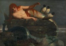 Calm Sea, 1886-1887. Creator: Böcklin, Arnold (1827-1901).