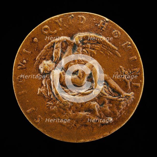 Leda and the Swan [reverse], 16th century. Creator: Unknown.