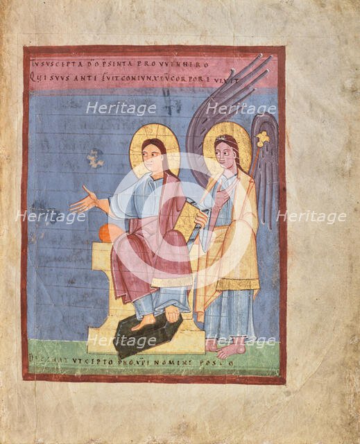 Christ and Saint Michael, shortly after 1053. Creator: Unknown.