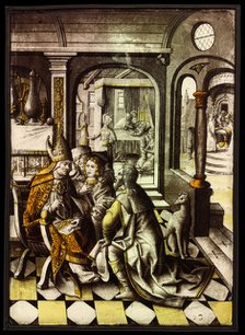 The Birth and Naming of Saint John the Baptist, Netherlands, c. 1525. Creator: Unknown.