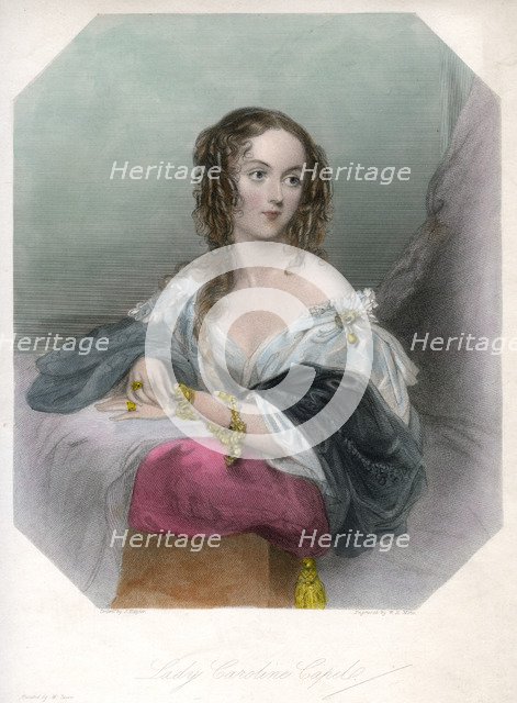 'Lady Caroline Capel', c1800-1820Artist: John Hayter